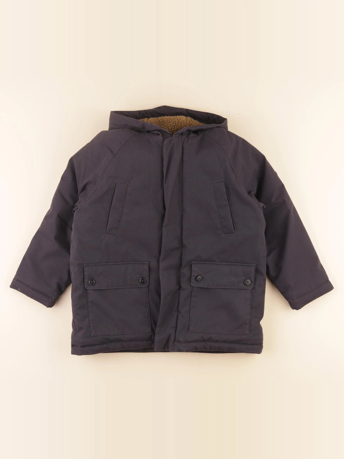 Petit Bateau - parka bleu - 8 ans