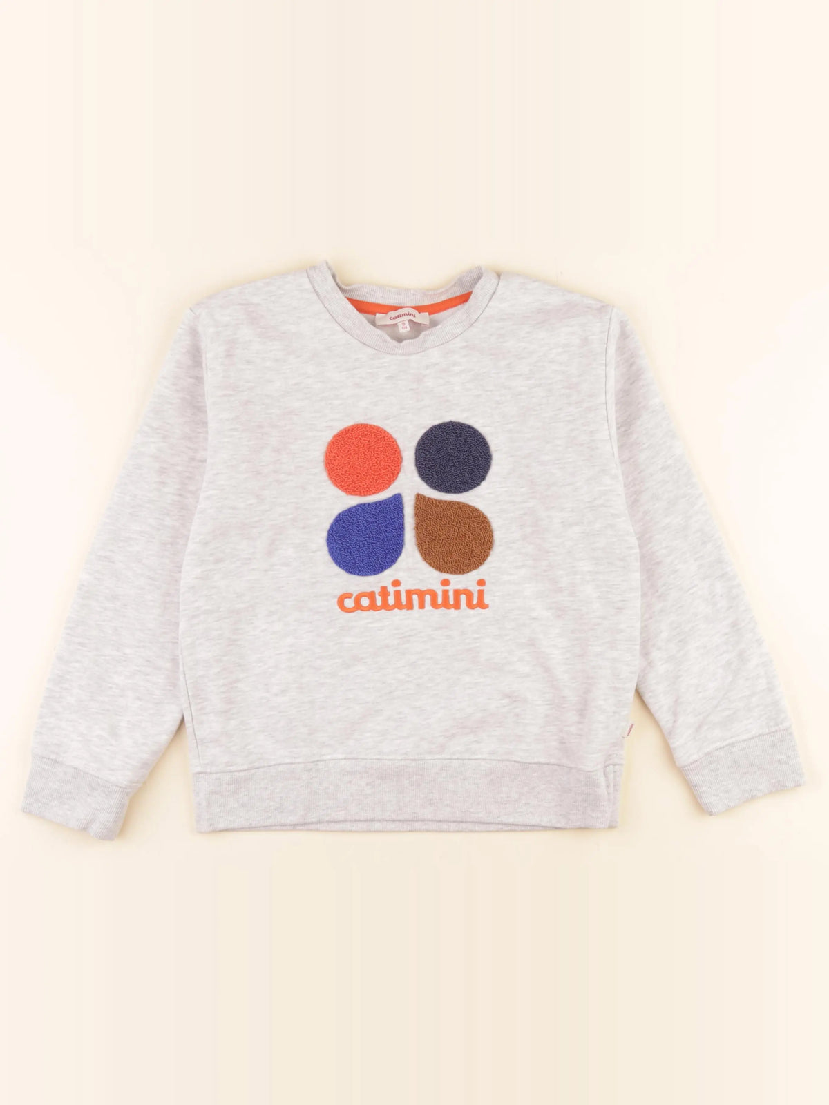 Catimini - sweat gris - 8 ans