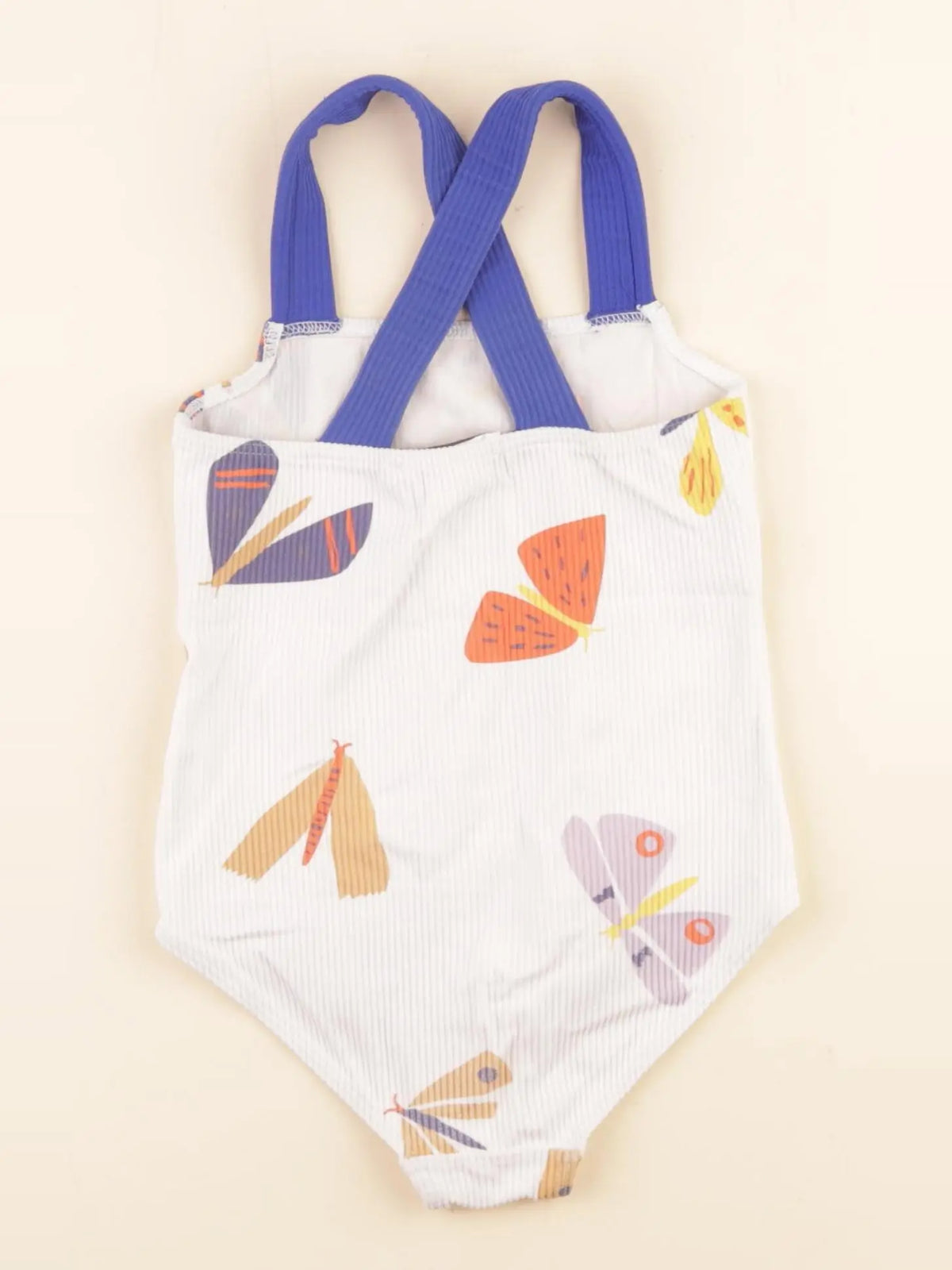 Monoprix - maillot de bain bleu, beige - 5 ans