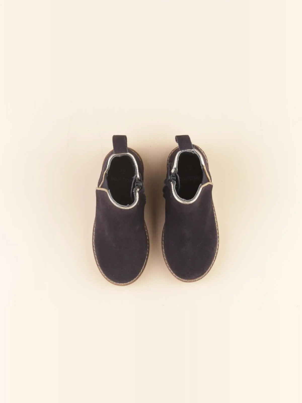 Boutchou - bottillons bleu, or - pointure 24
