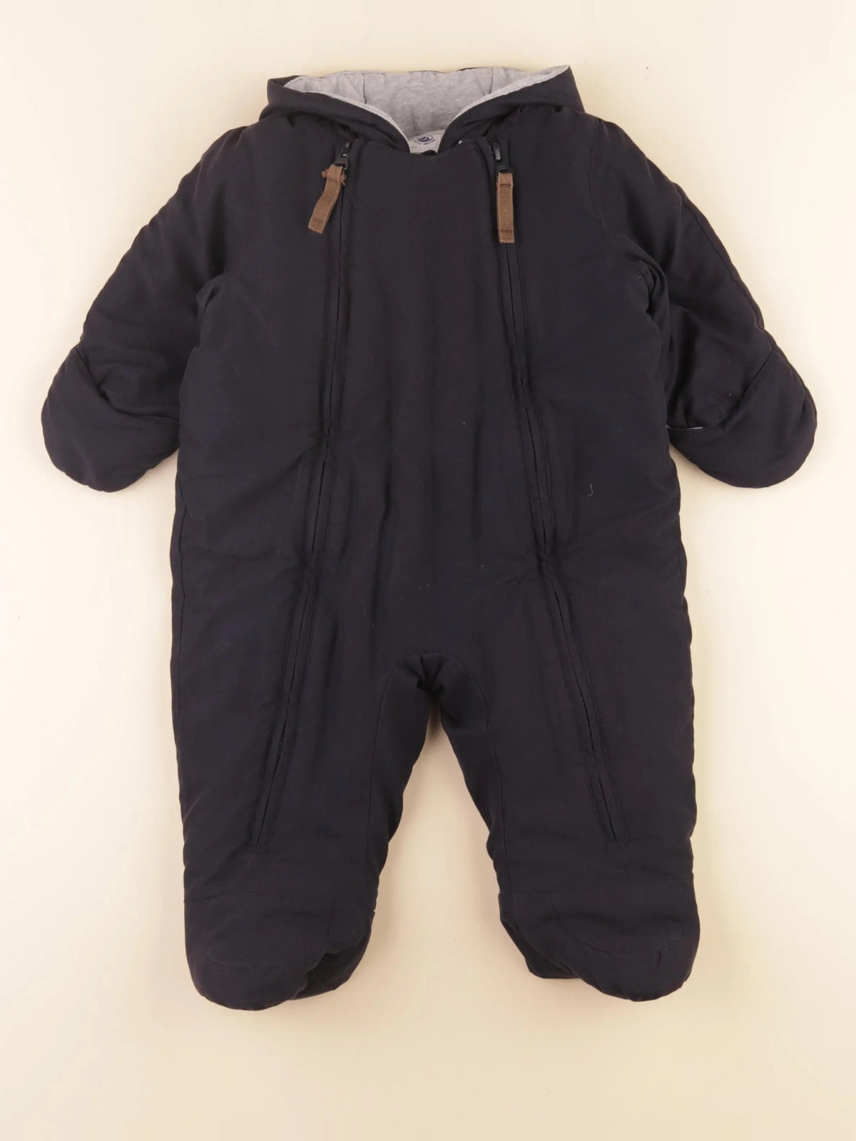 Petit Bateau - combi-pilote bleu - 12 mois