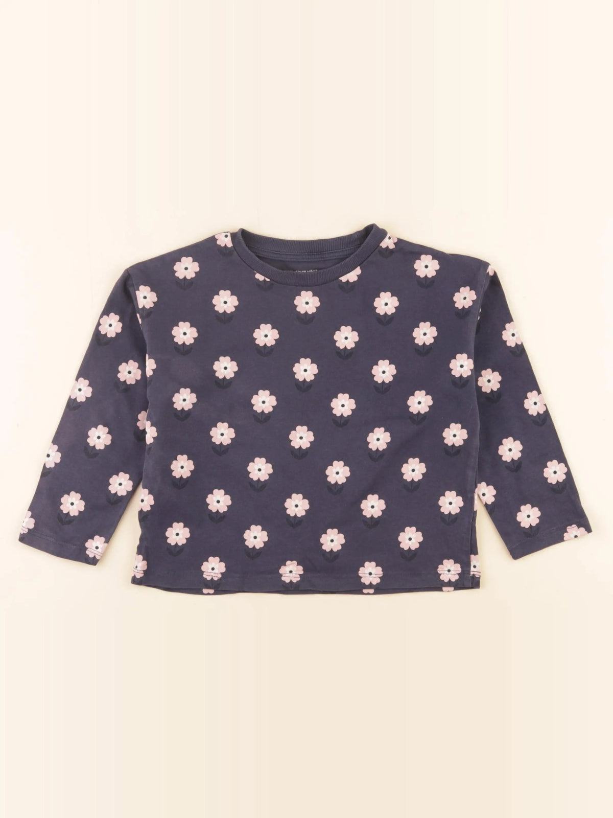 Vertbaudet - tee-shirt rose, bleu - 4 ans
