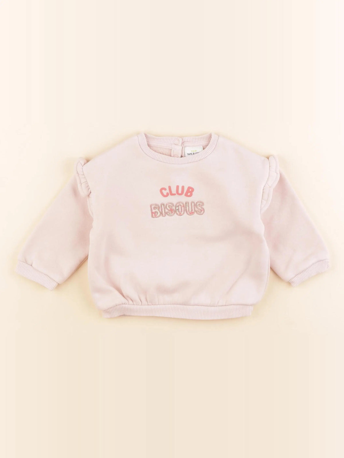 Tape à l'oeil - sweat rose - 9 mois