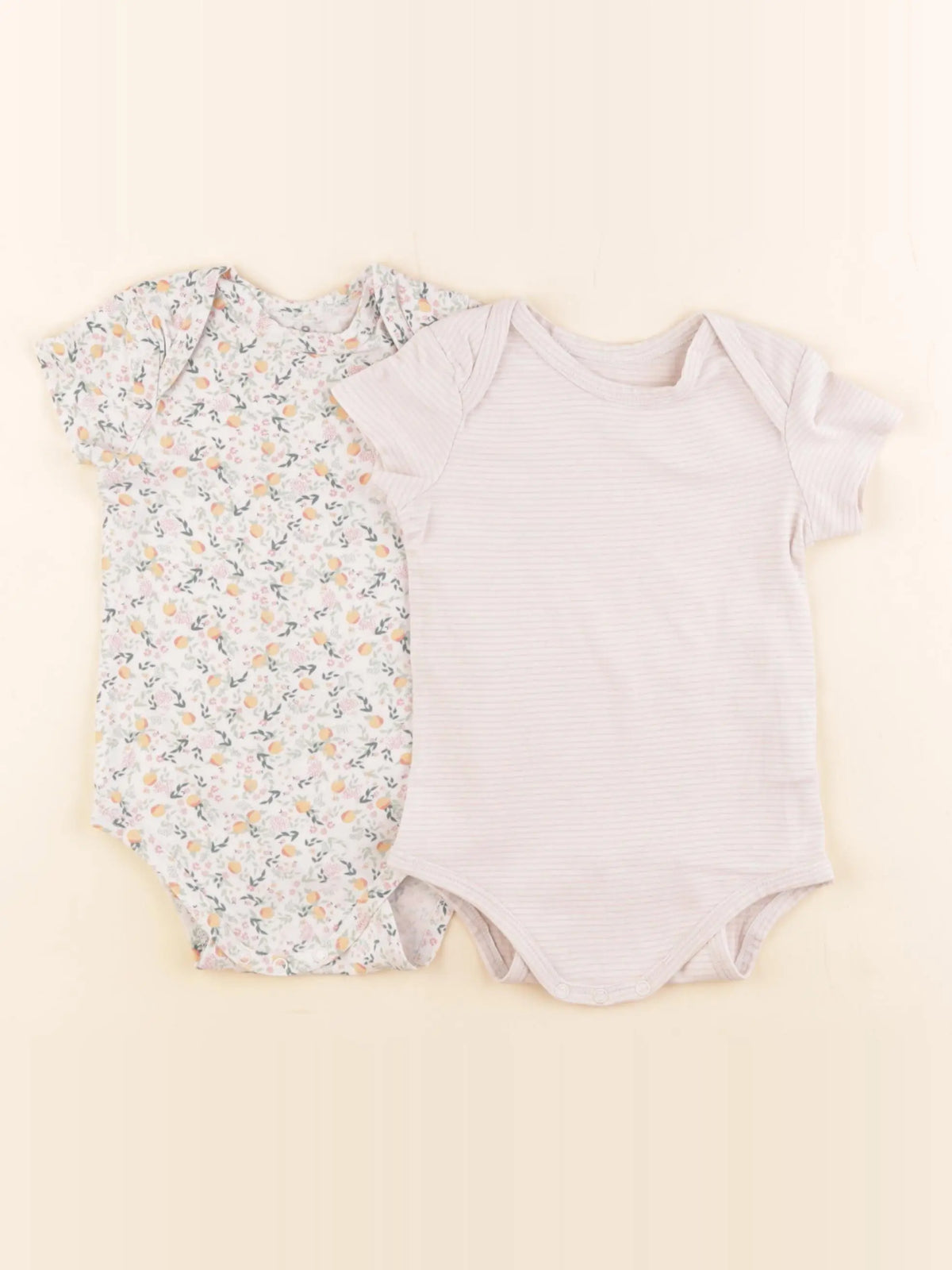 Tape à l'oeil - lot de 2 bodies en coton multicolore - 12 mois
