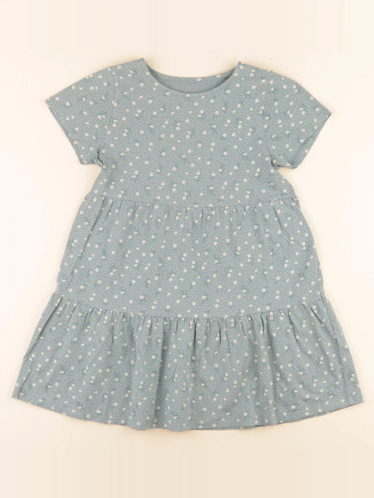 Vertbaudet - robe vert - 8 ans