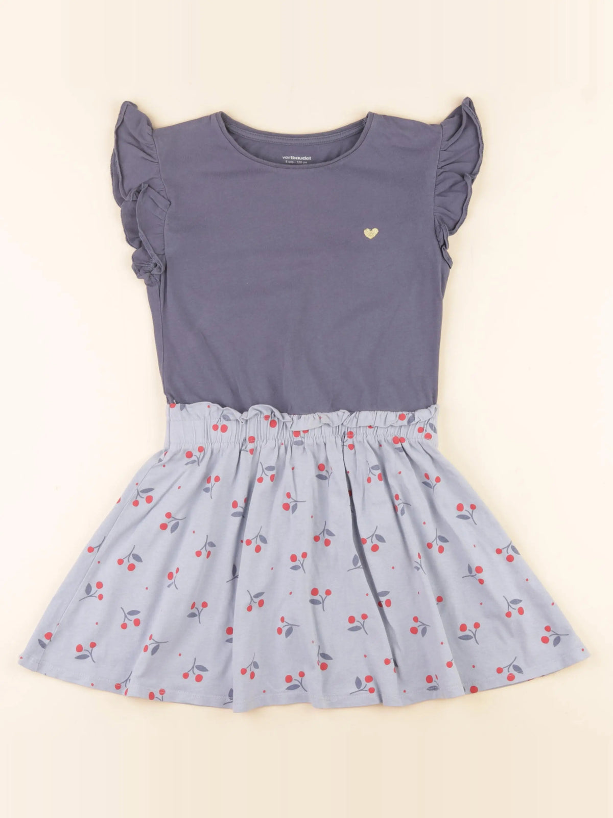 Vertbaudet - robe bleu - 8 ans