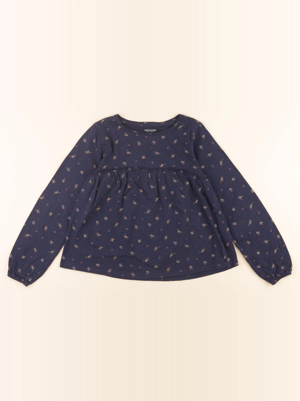 Vertbaudet - tee-shirt bleu - 8 ans