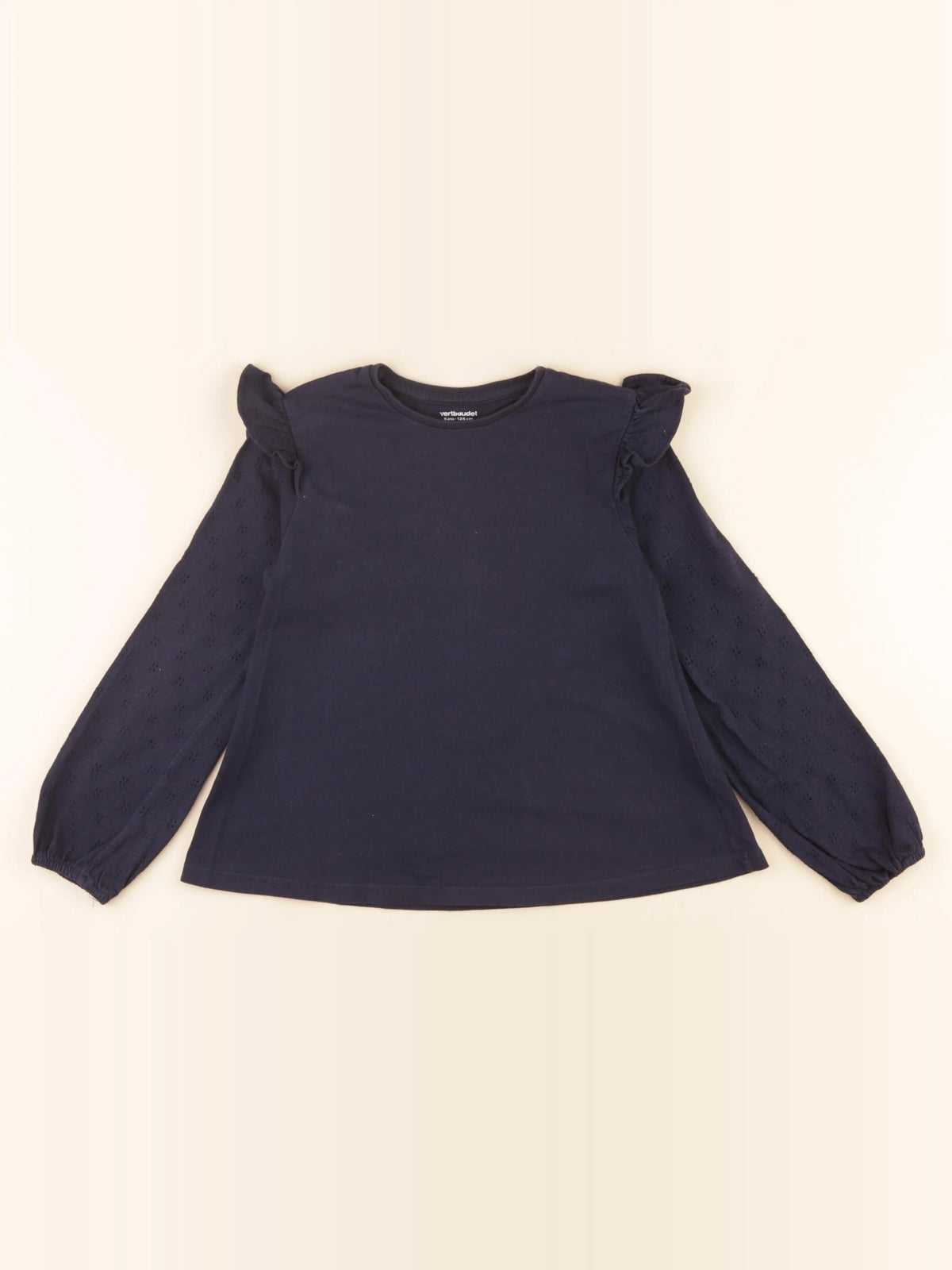 Vertbaudet - tee-shirt bleu - 8 ans