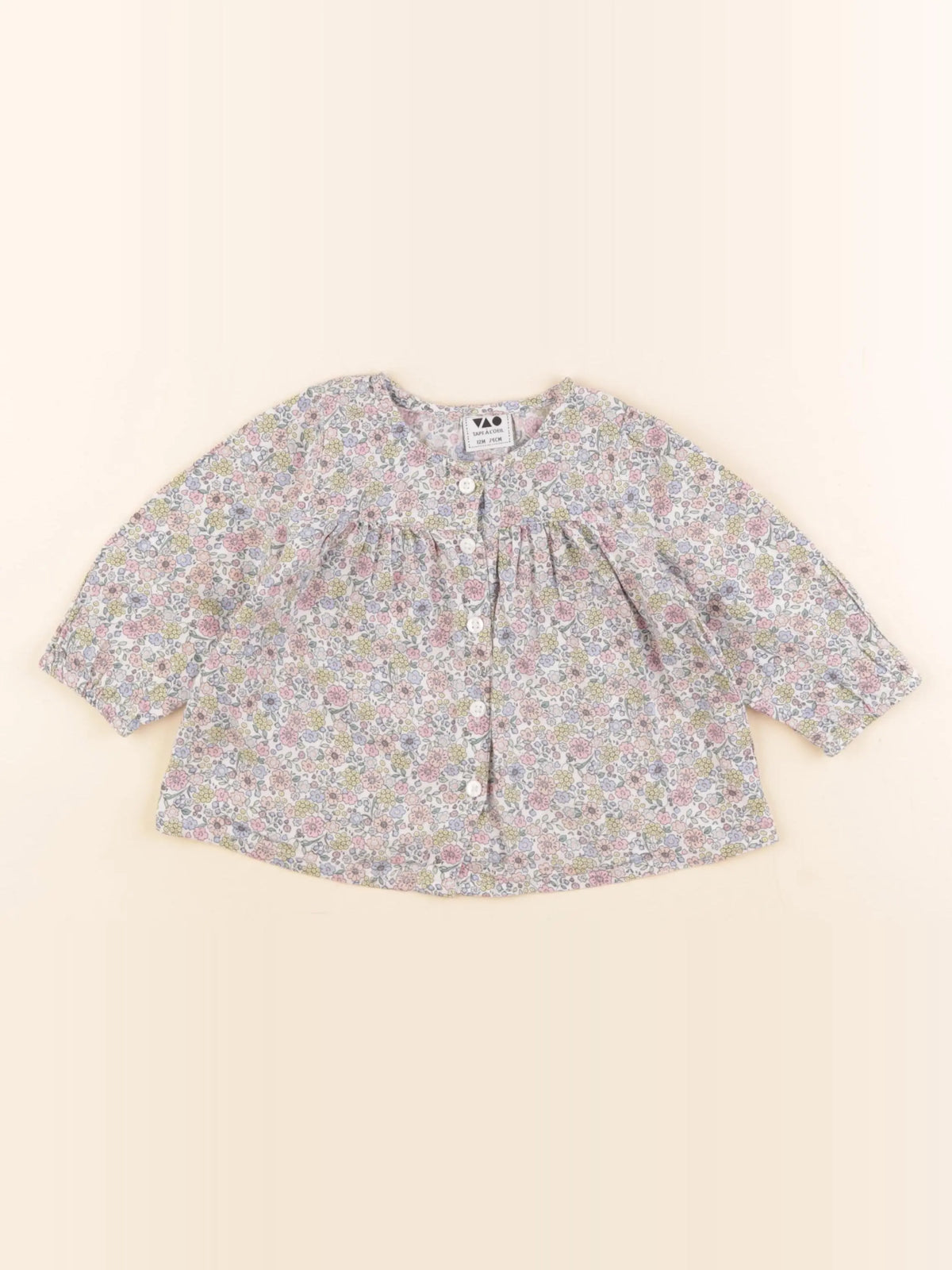 Tape à l'oeil - blouse multicolore - 12 mois