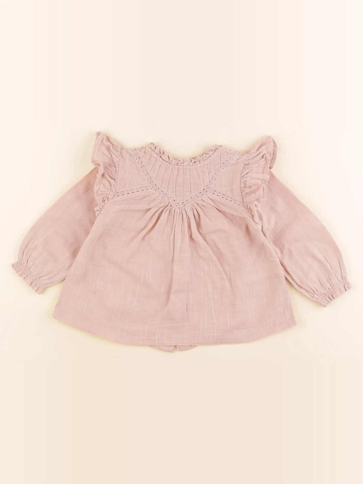 Vertbaudet - blouse rose - 12 mois