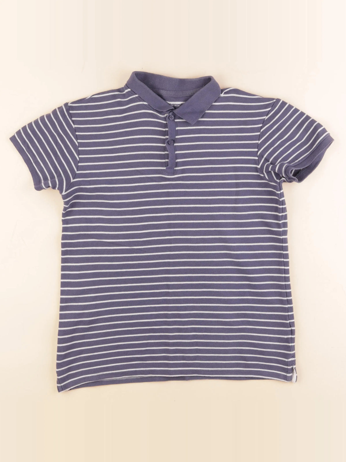 Vertbaudet - polo bleu, blanc - 14 ans