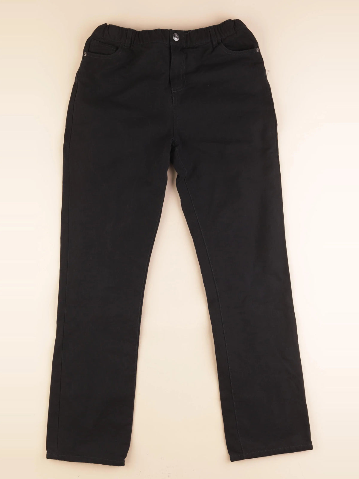Vertbaudet - pantalon doublé noir - 14 ans