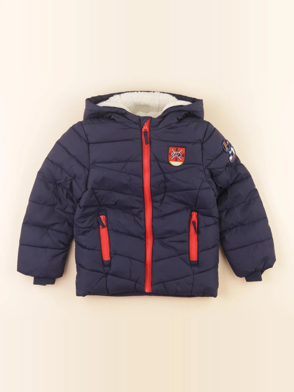 Vertbaudet - doudoune bleu - 4 ans