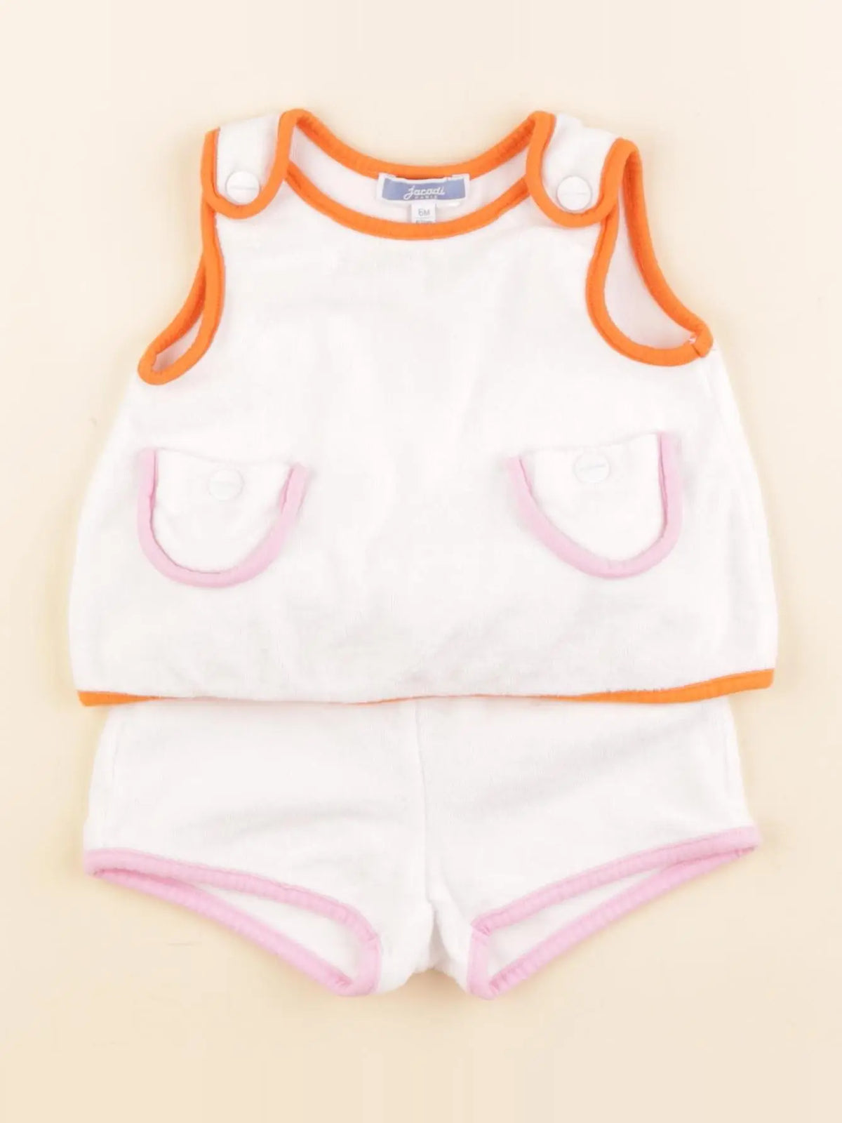 Jacadi - ensemble blanc - 6 mois