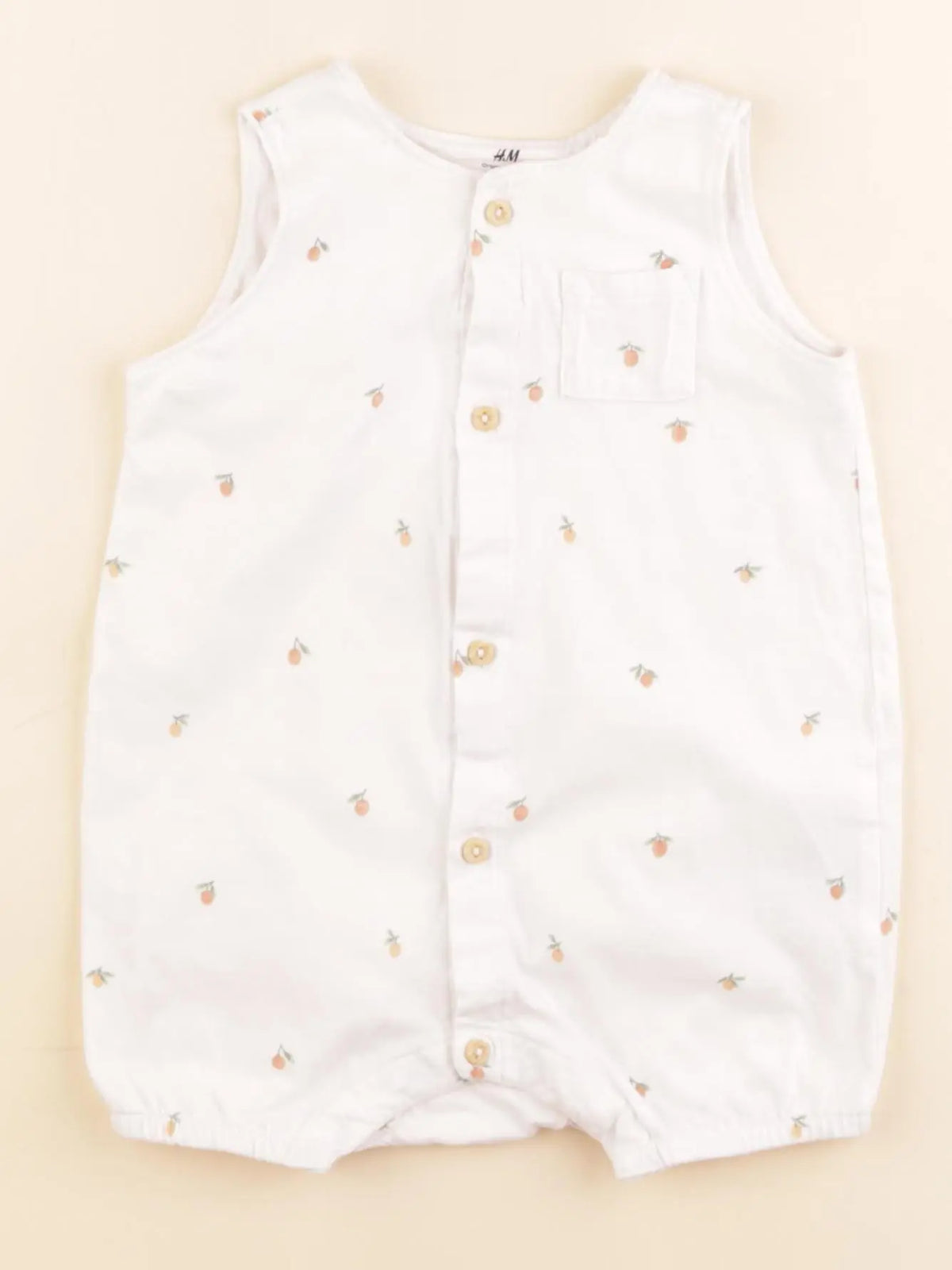 H&M - combinaison blanc - 4/6 mois