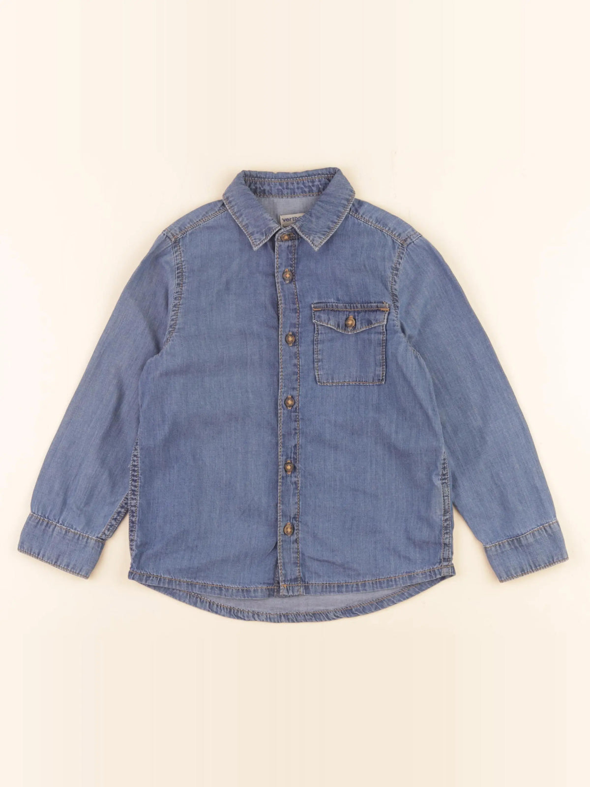 Vertbaudet - chemise bleu - 5 ans