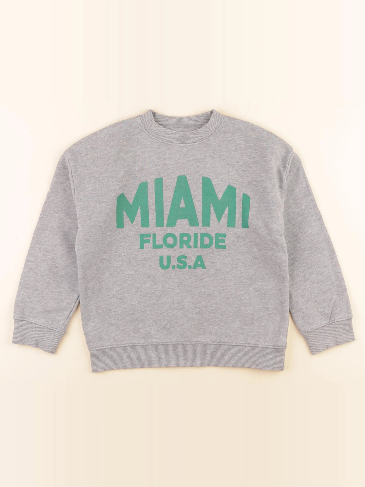 Monoprix - sweat gris - 8 ans