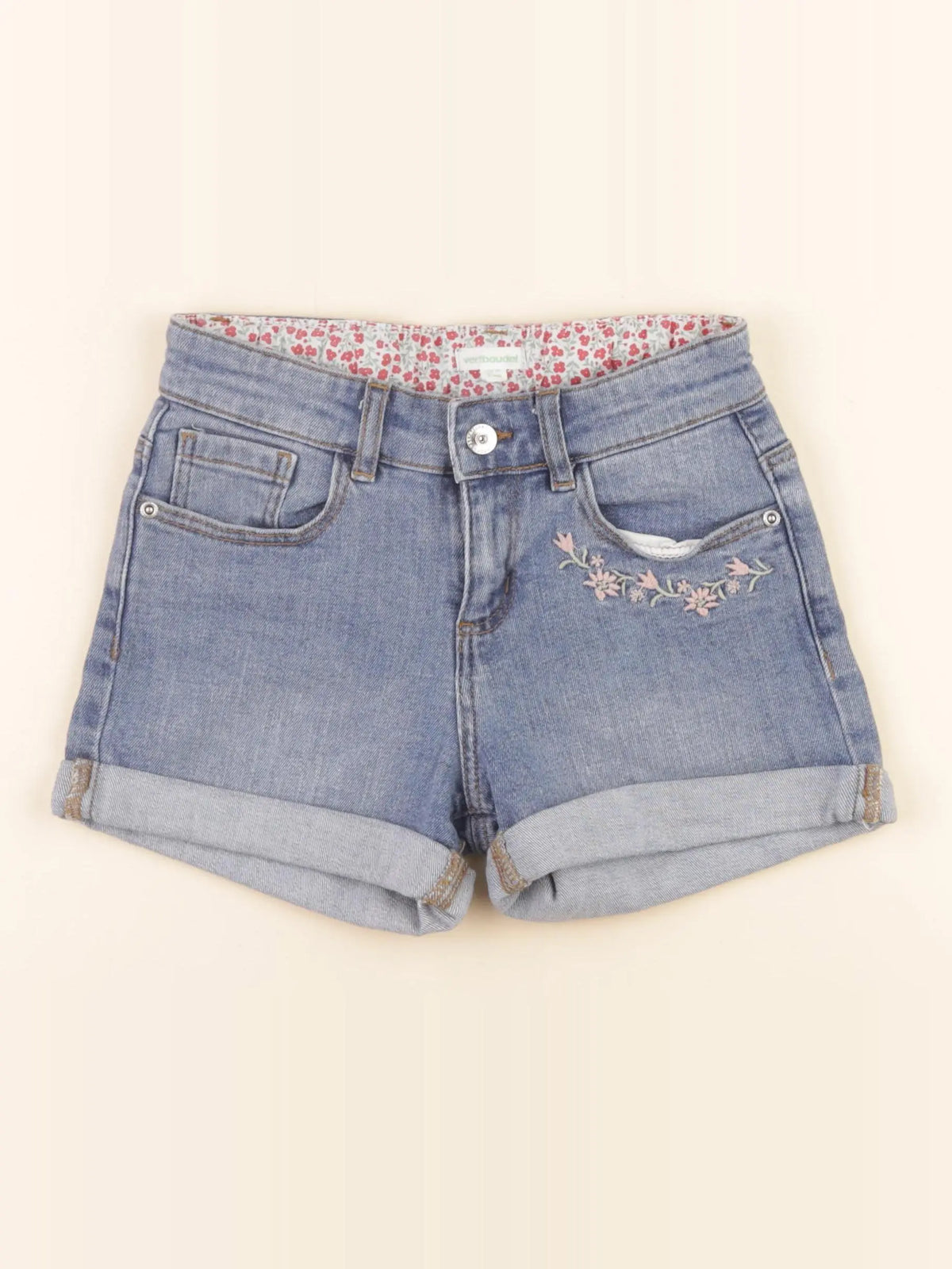 Vertbaudet - short bleu - 9 ans