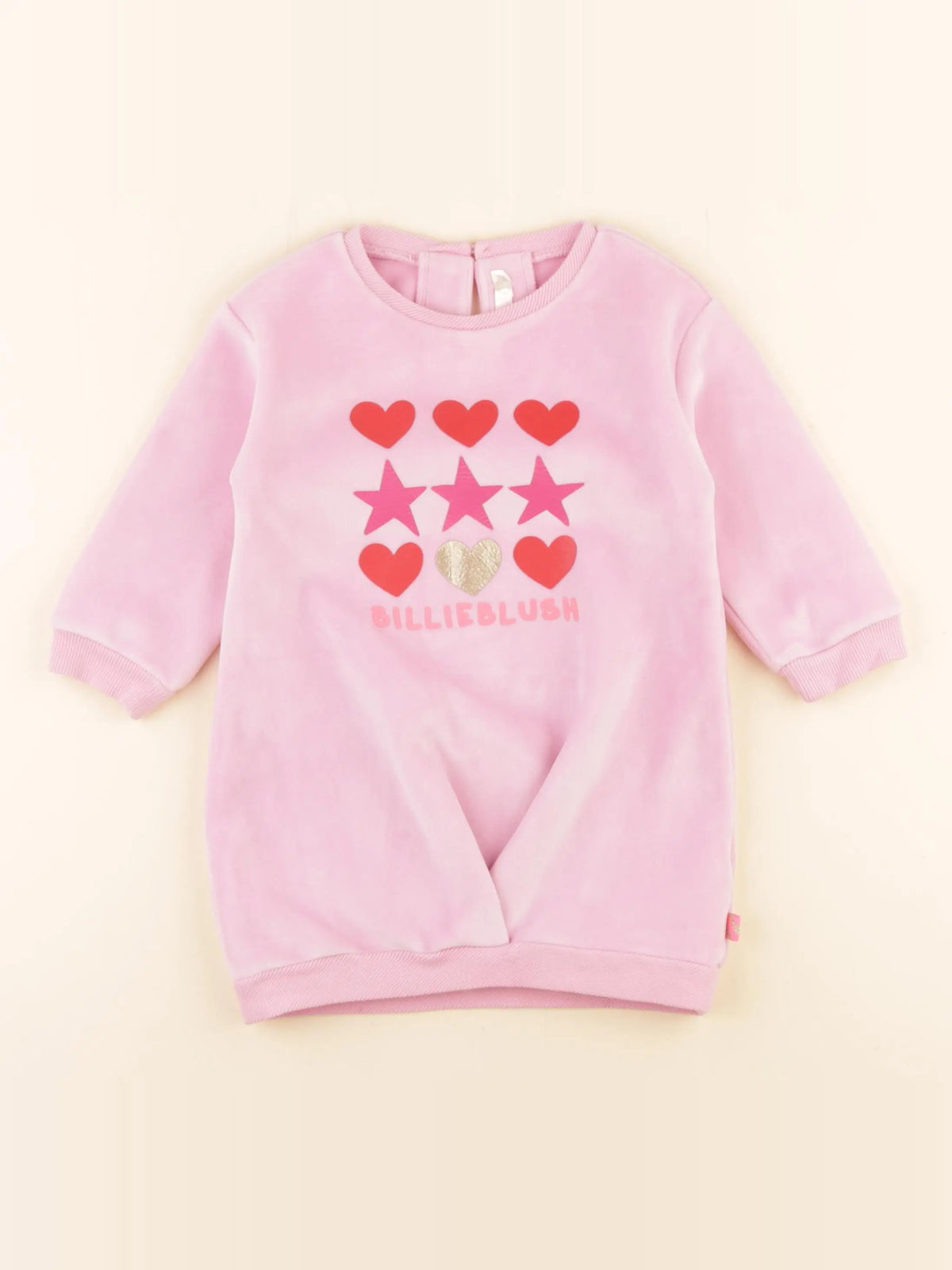 Billie Blush - robe rose, or - 18 mois