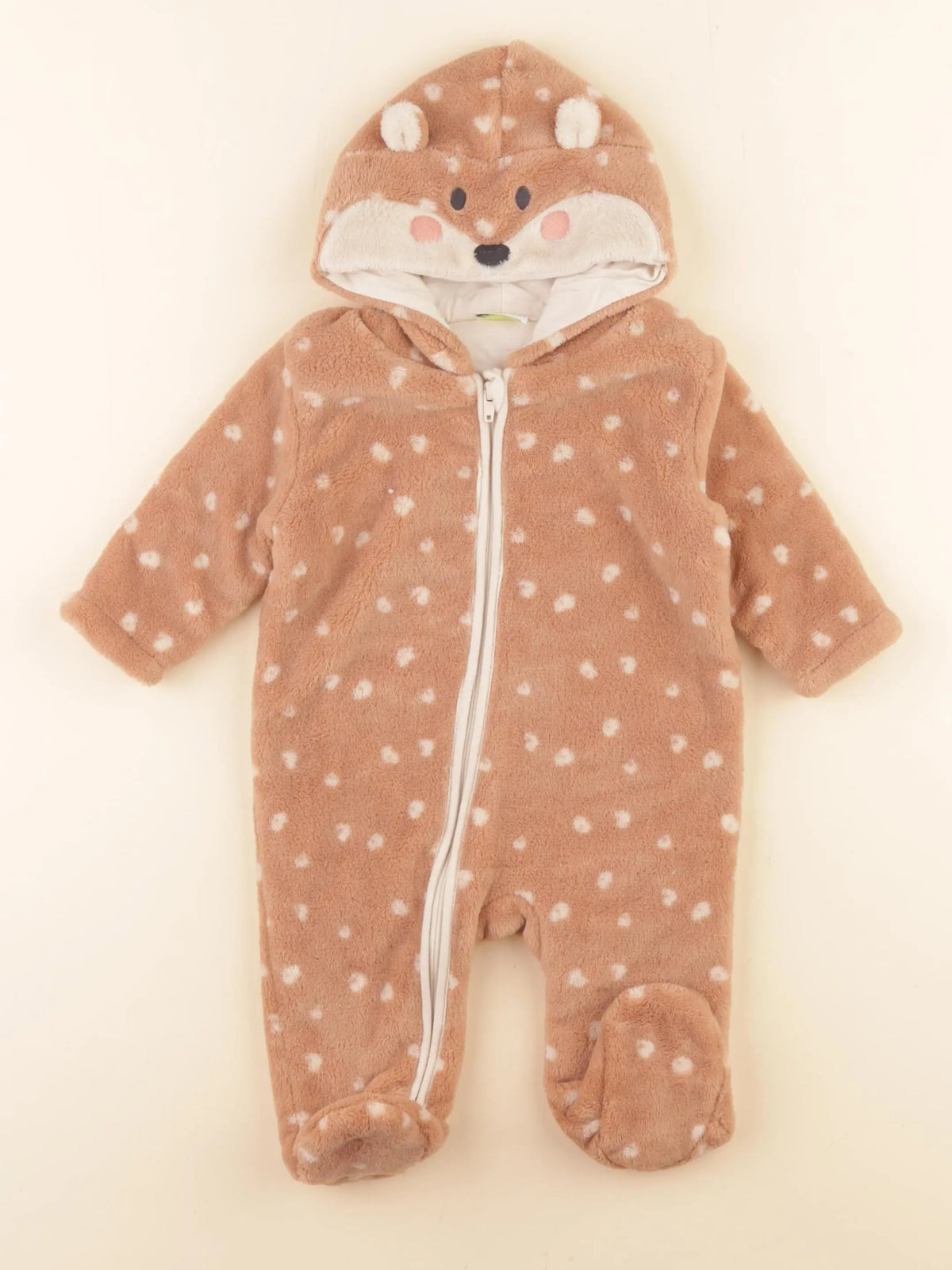Tape à l'oeil - sur-pyjama marron - 3 mois