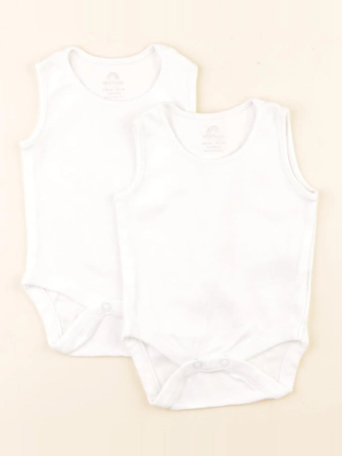 Next - lot de 2 bodies en coton blanc - 1 mois