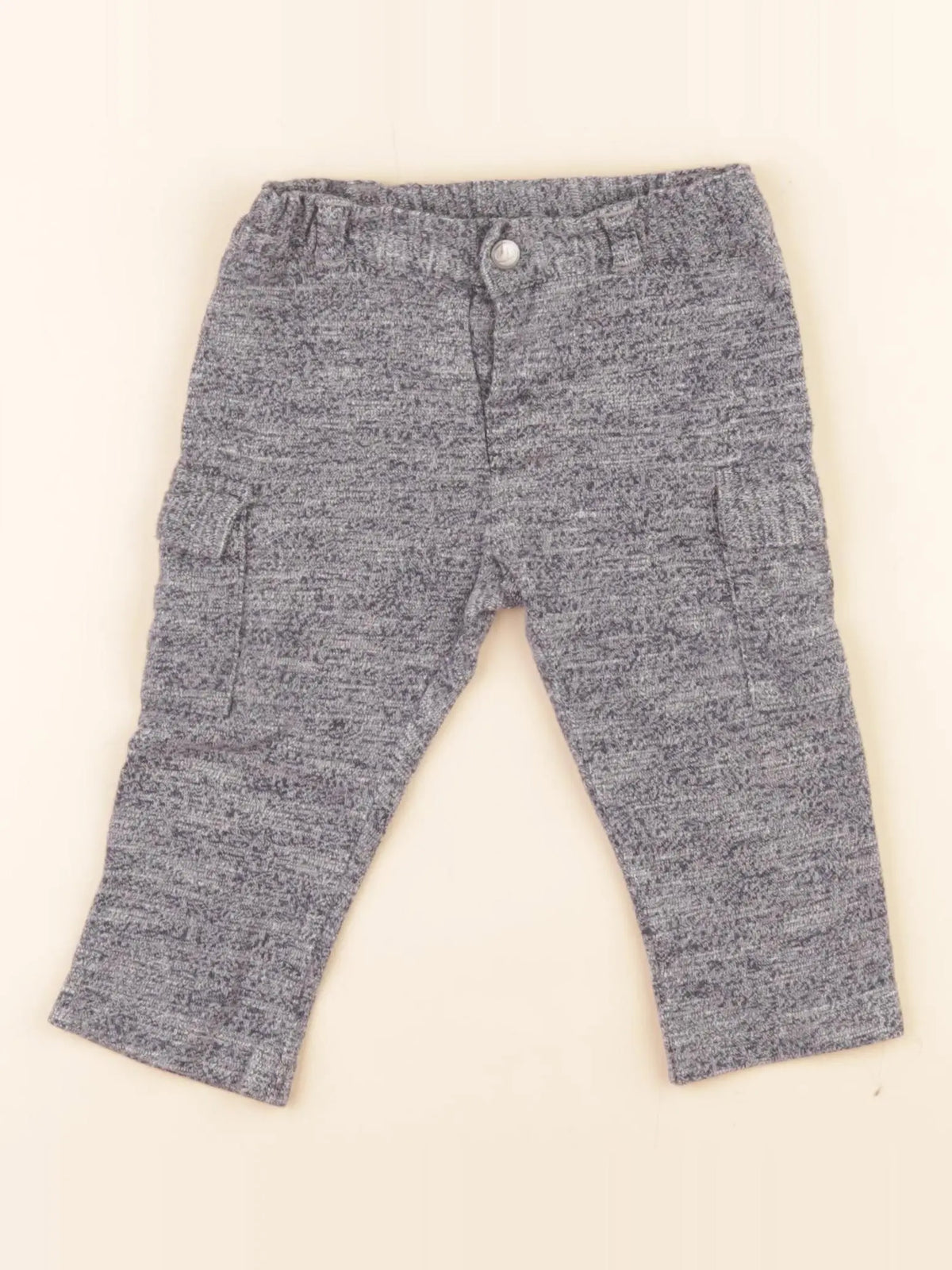 Petit Bateau - pantalon bleu - 12 mois
