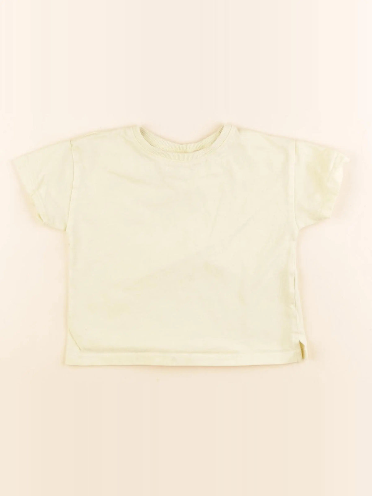 Zara - tee-shirt jaune - 9/12 mois