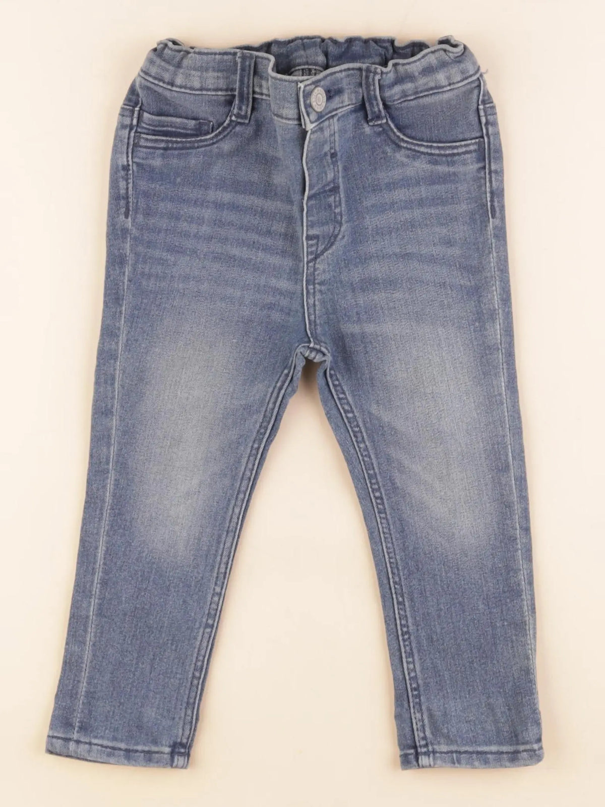 H&M - jean bleu - 12/18 mois