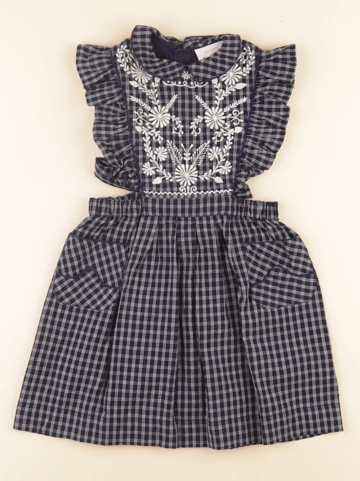 Tartine & Chocolat - robe bleu, blanc - 6 ans