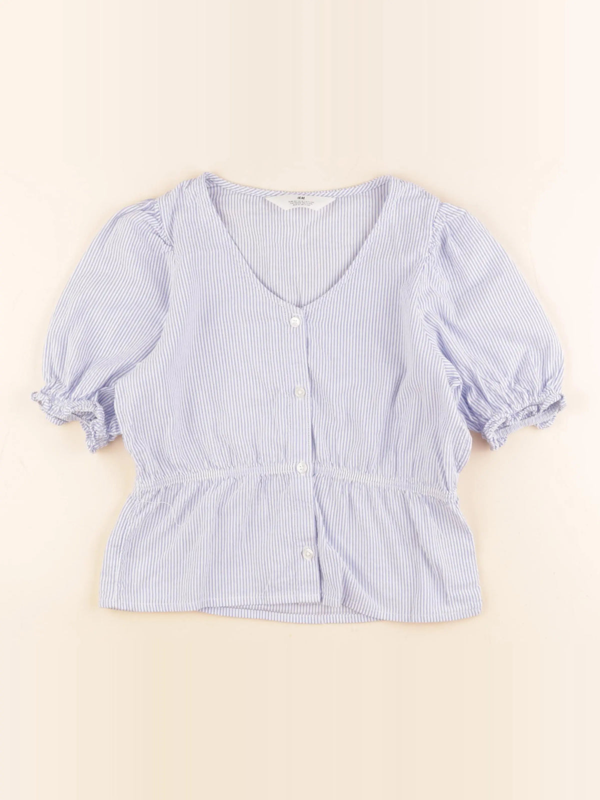 H&M - blouse bleu - 11/12 ans
