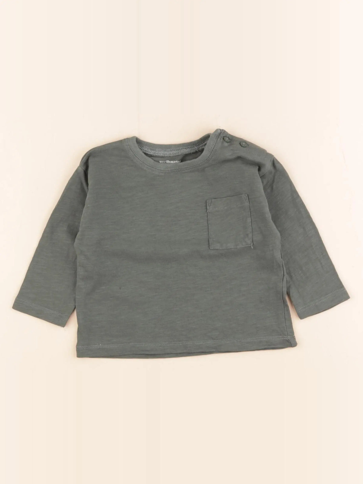 Vertbaudet - tee-shirt vert - 9 mois