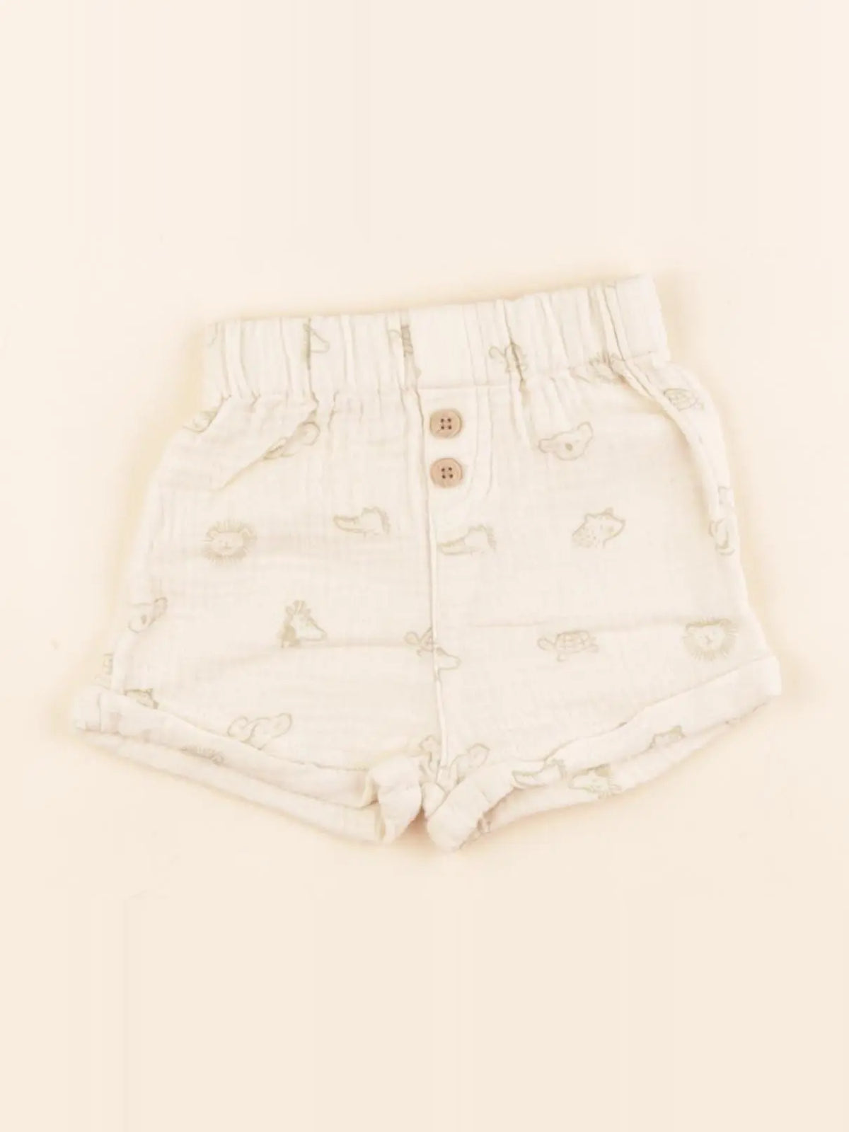 Vertbaudet - short beige - 1 mois