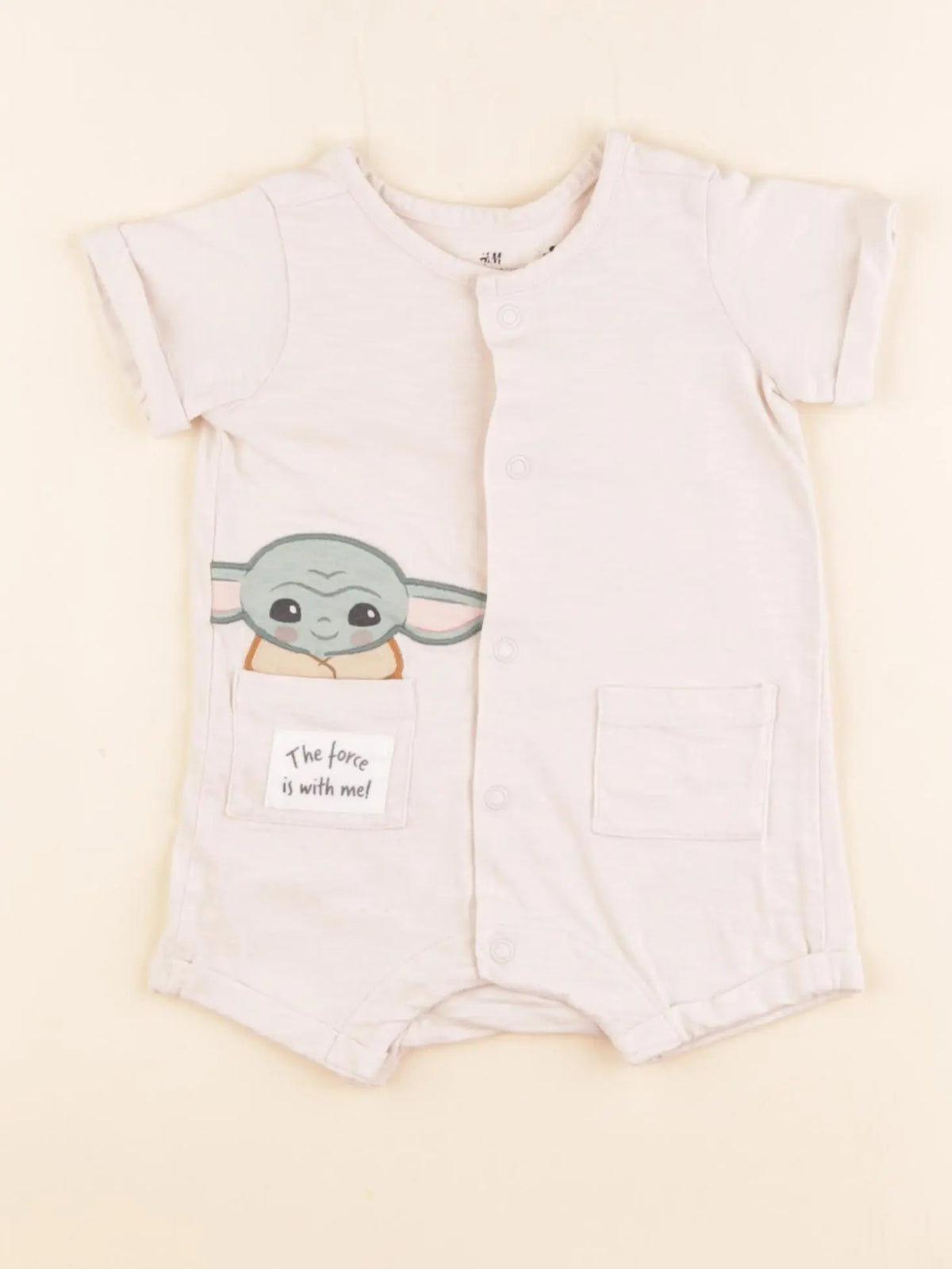 H&M - combinaison beige - 1/2 mois