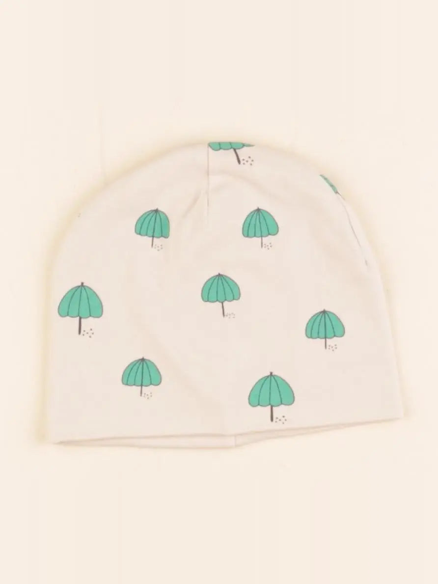 H&M - bonnet vert, beige - 2/6 mois