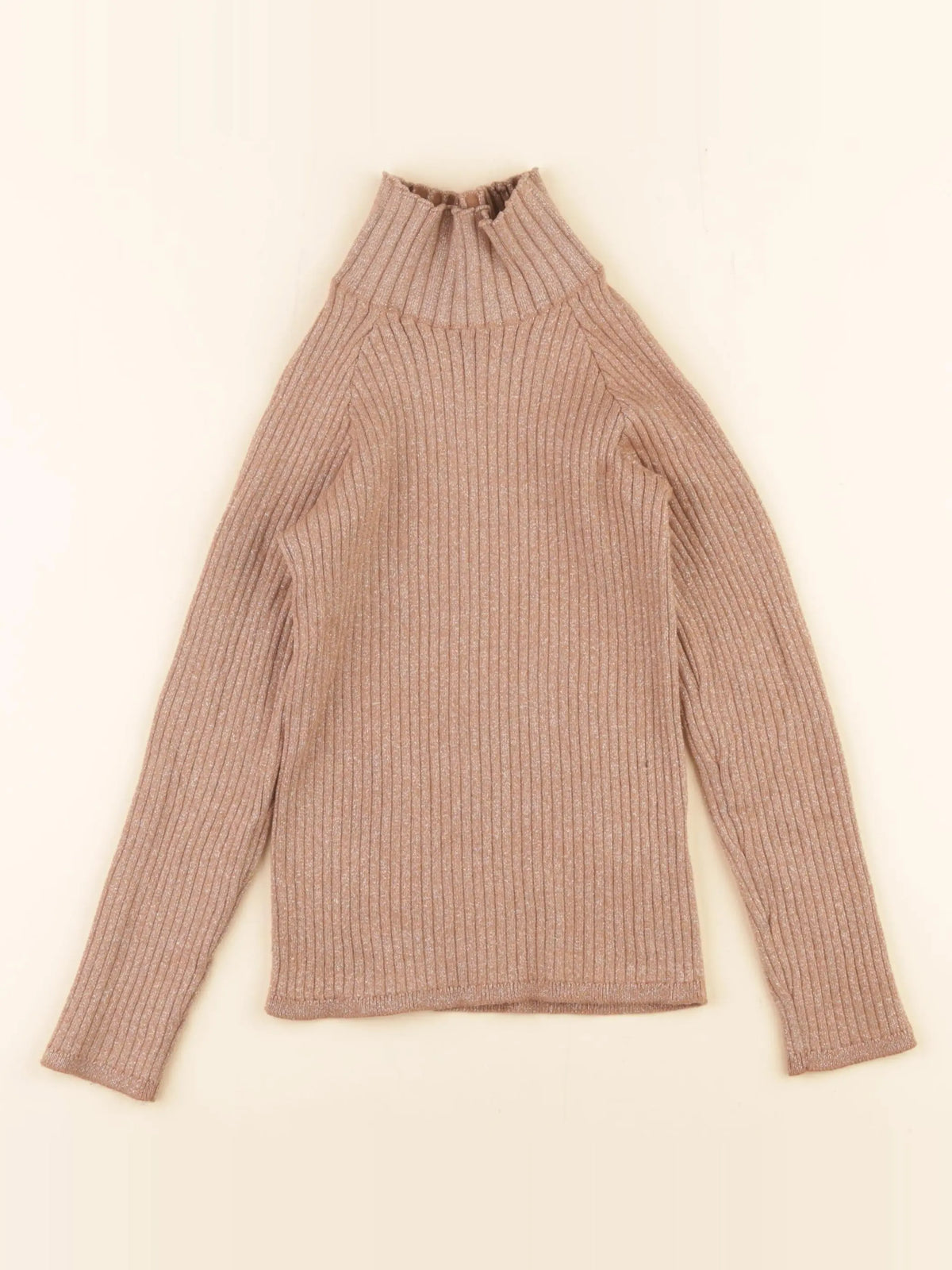 Tape à l'oeil - sous-pull marron, or - 6 ans
