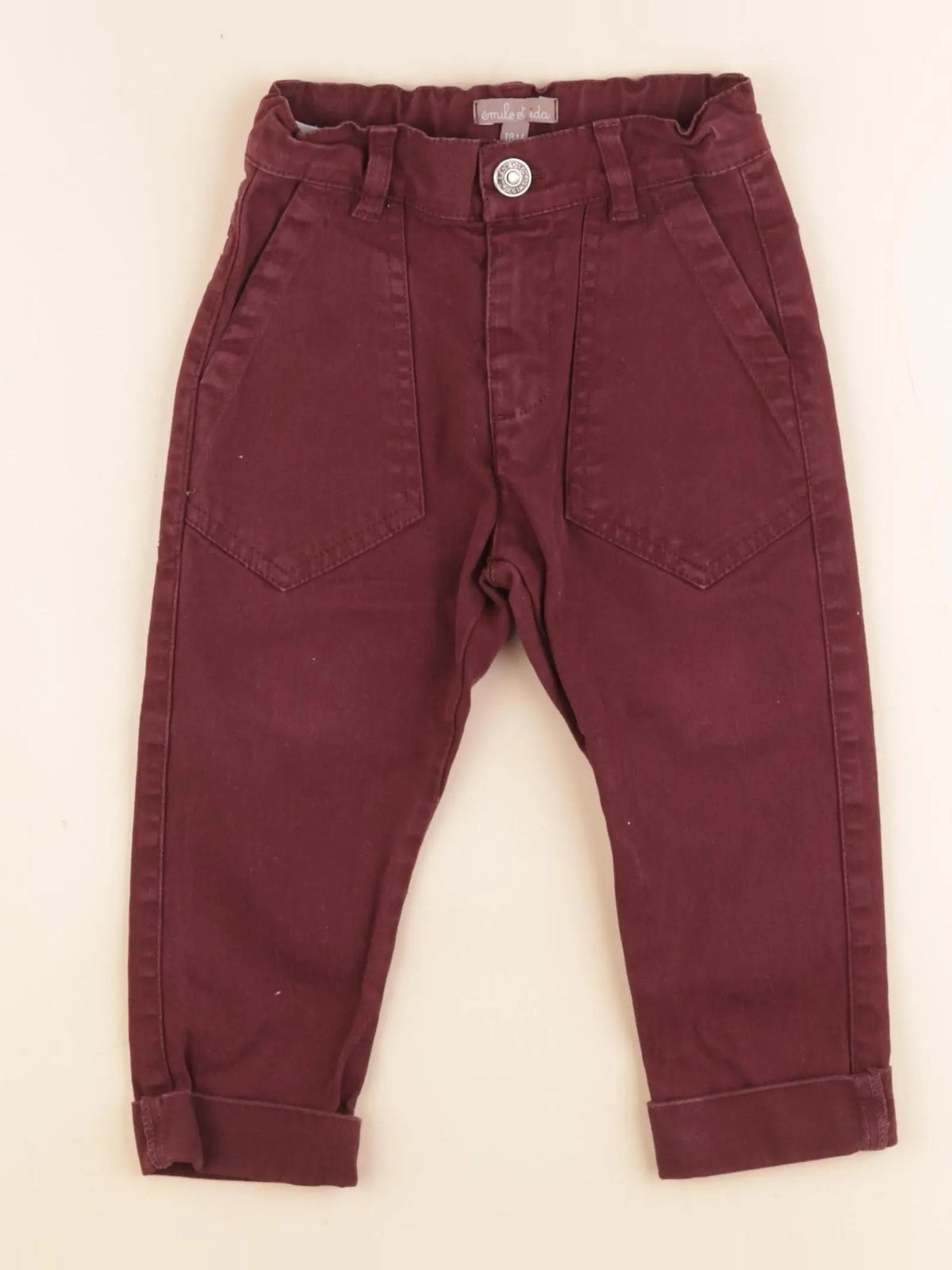 Emile et Ida - pantalon rouge - 18 mois
