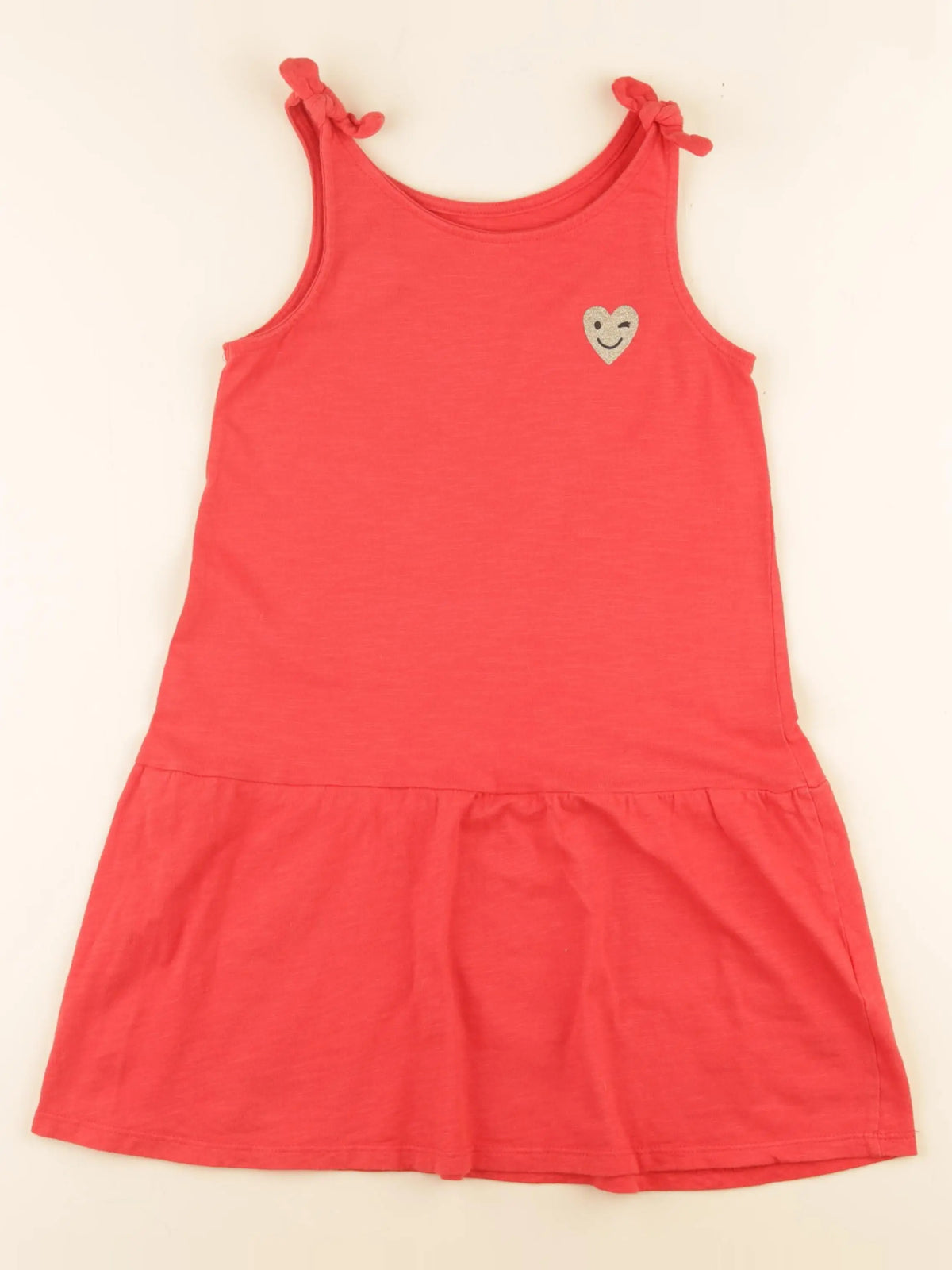 Vertbaudet - robe rouge - 8 ans