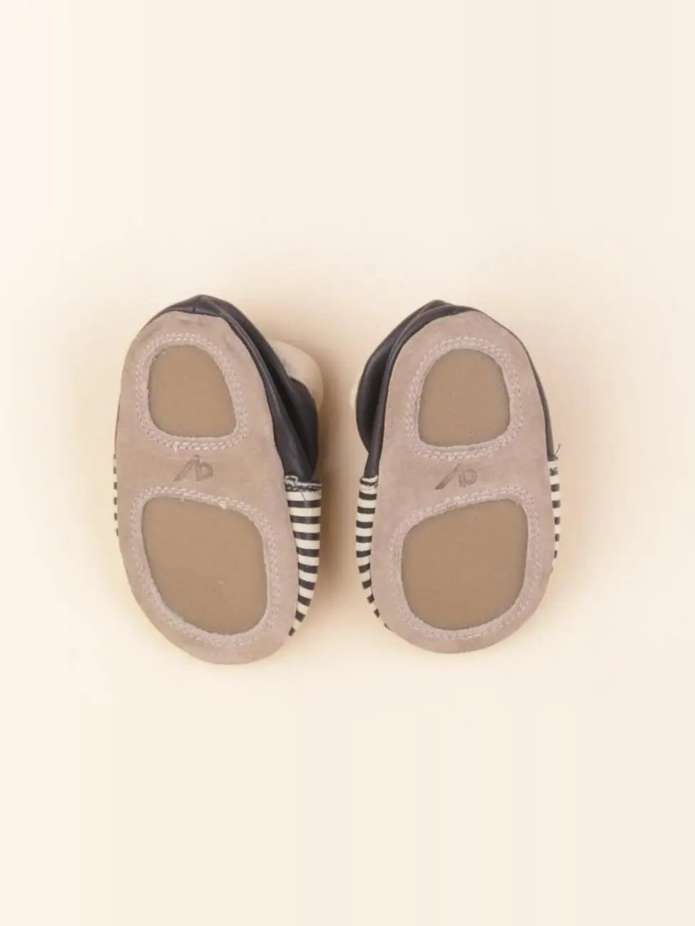 Vertbaudet - chaussons bleu, beige - pointure 20/21