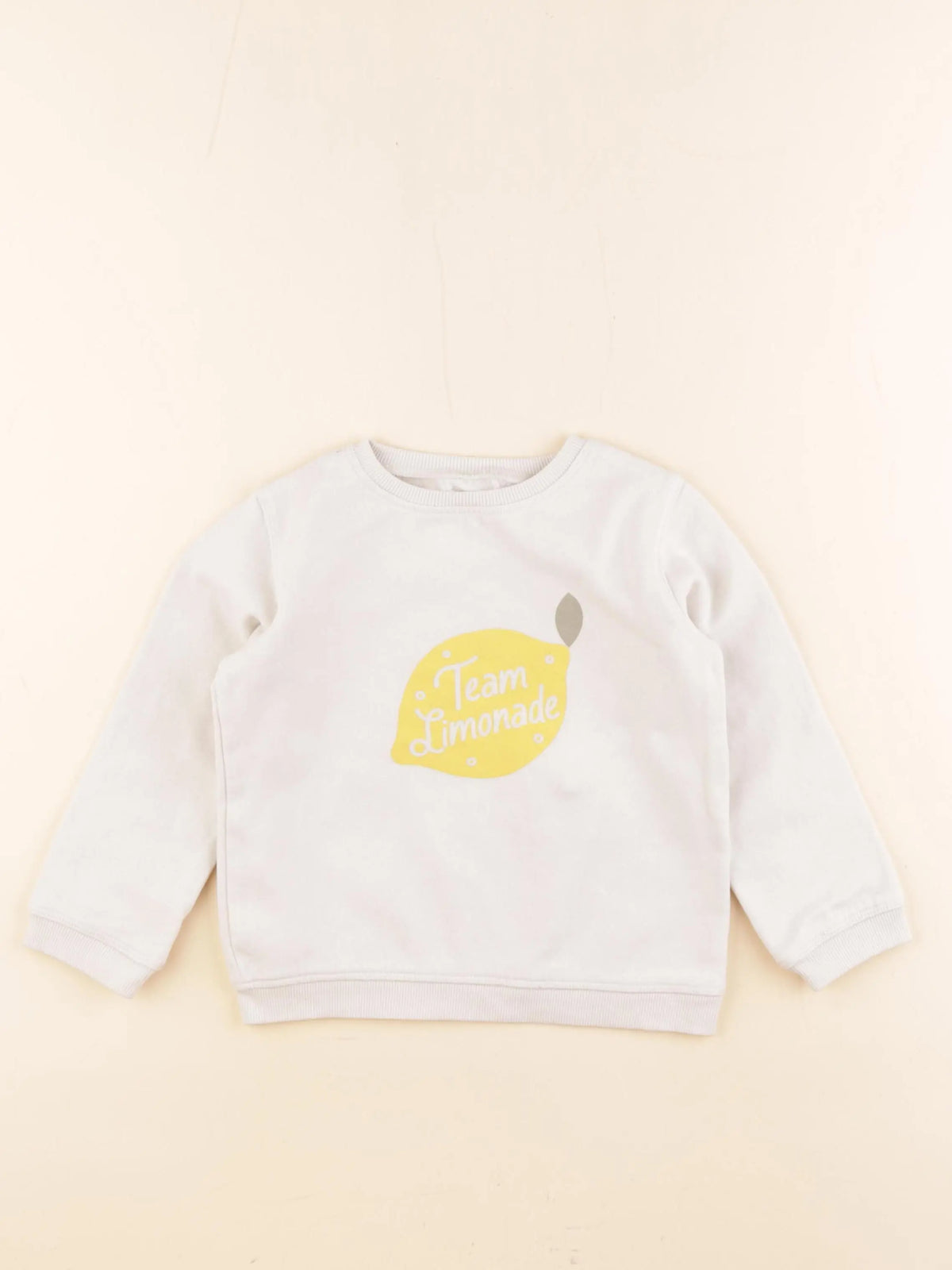 Vertbaudet - sweat blanc - 4 ans