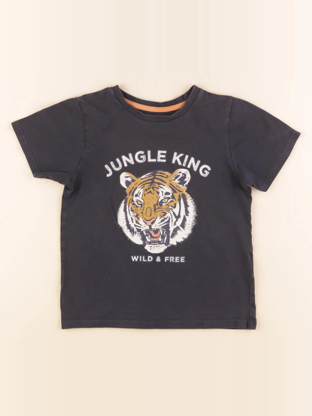 Vertbaudet - tee-shirt noir - 6 ans