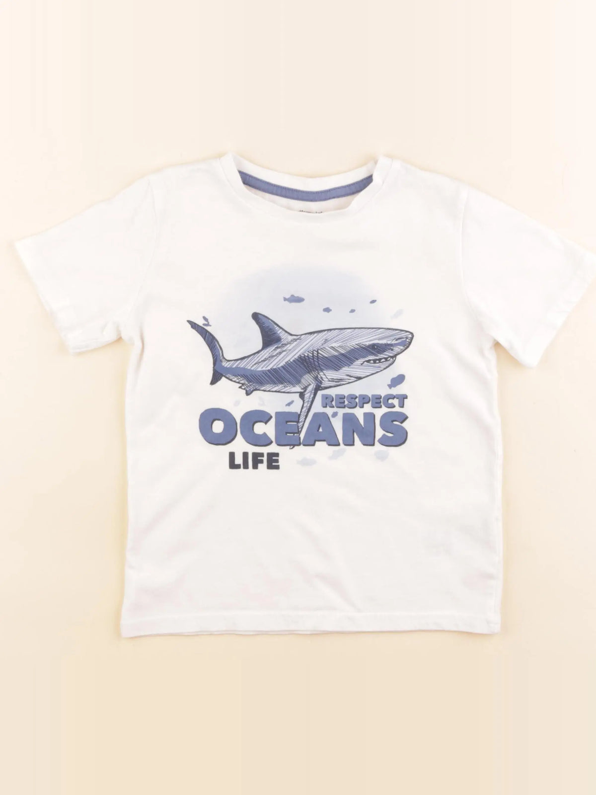 Vertbaudet - tee-shirt blanc - 6 ans