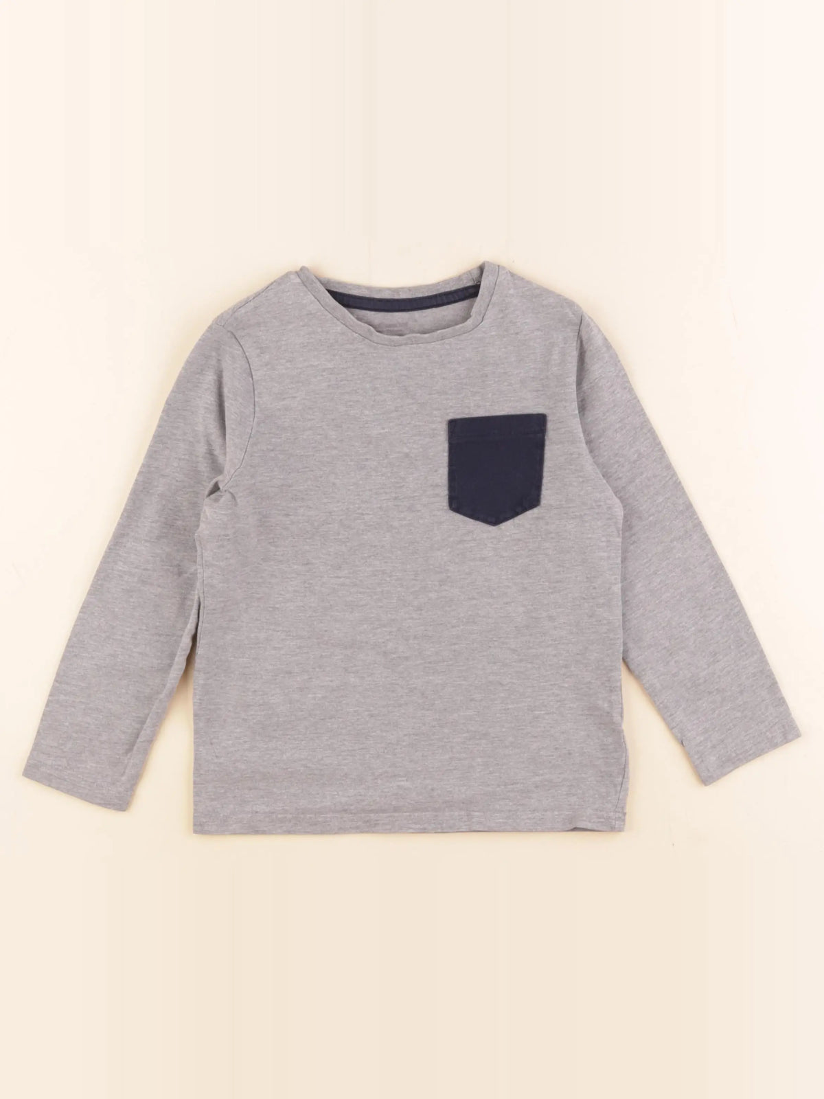 Vertbaudet - tee-shirt gris - 6 ans