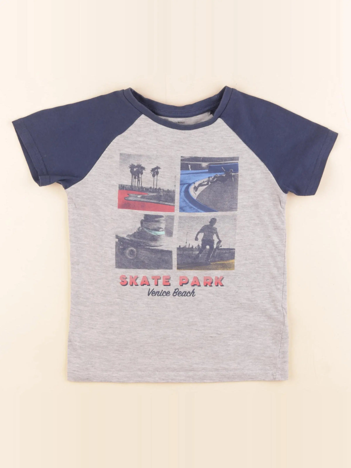 Vertbaudet - tee-shirt gris - 6 ans