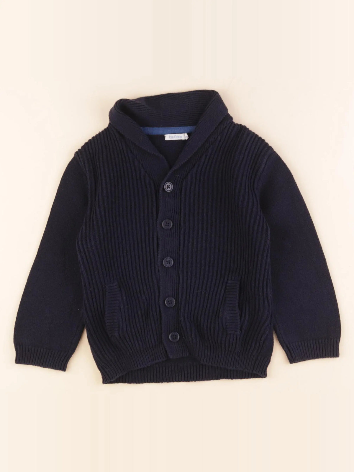 Boutchou - gilet bleu - 36 mois