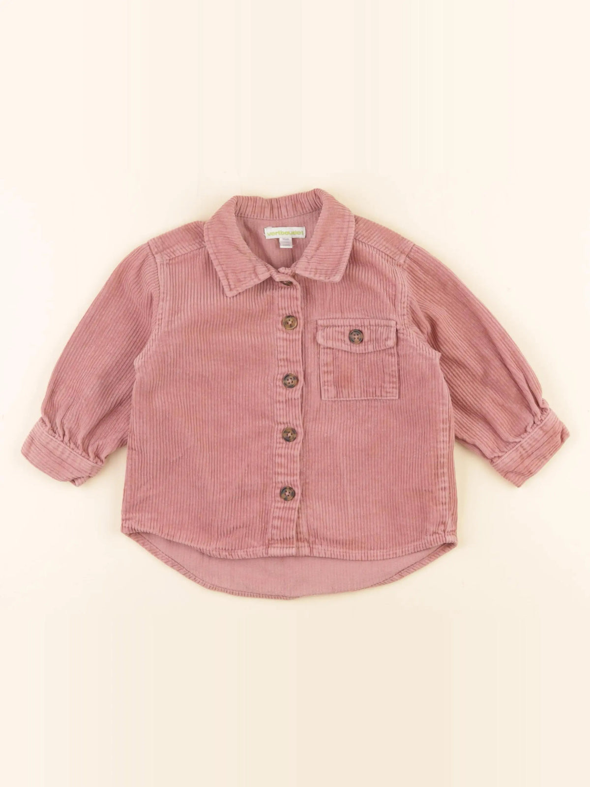 Vertbaudet - sur-chemise rose - 2 ans