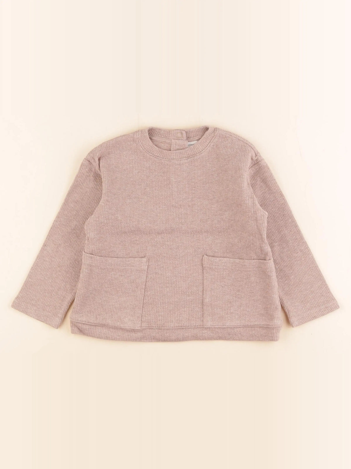 H&M - sweat beige - 18/24 mois