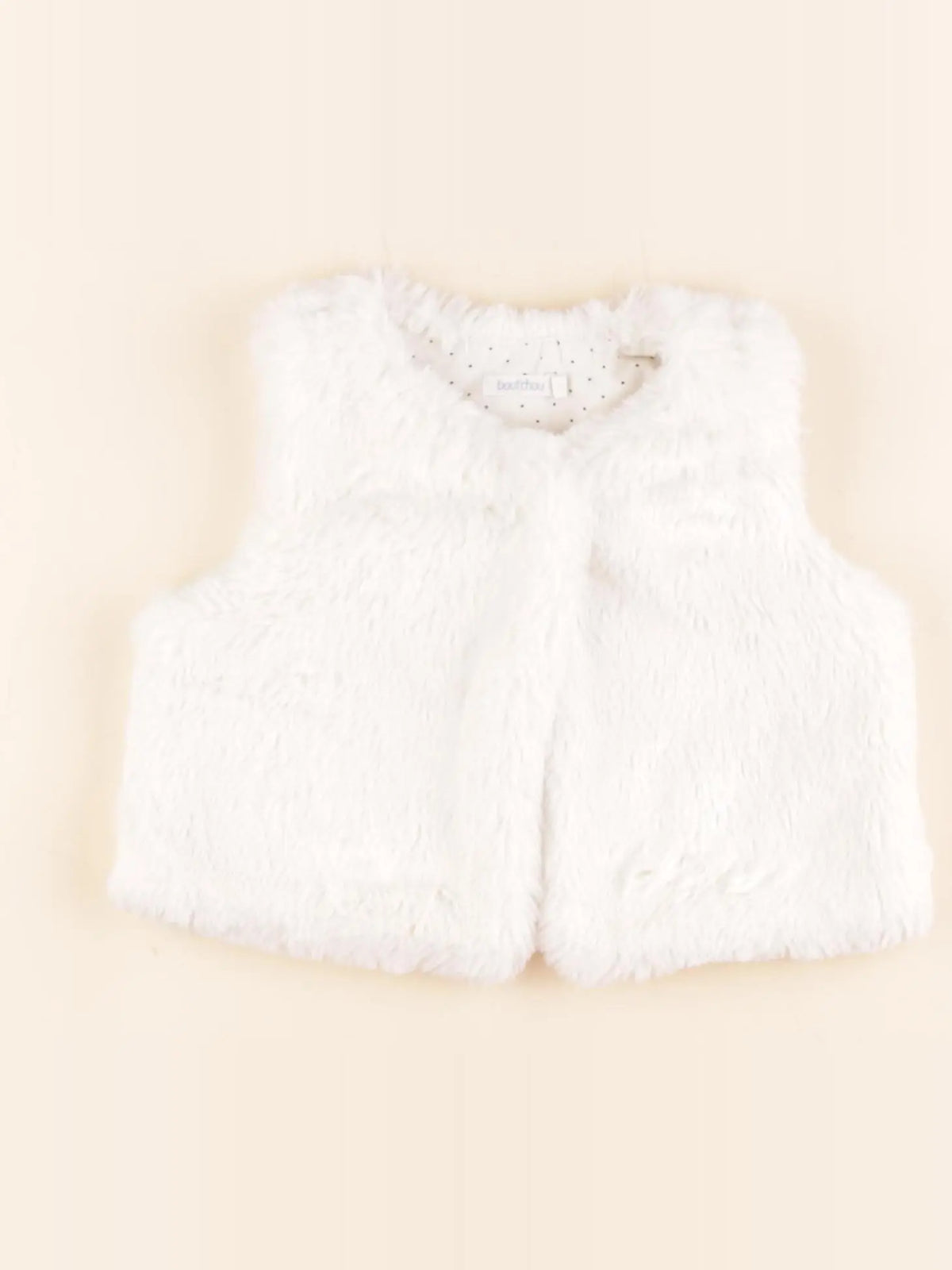 Boutchou - gilet blanc - 9 mois