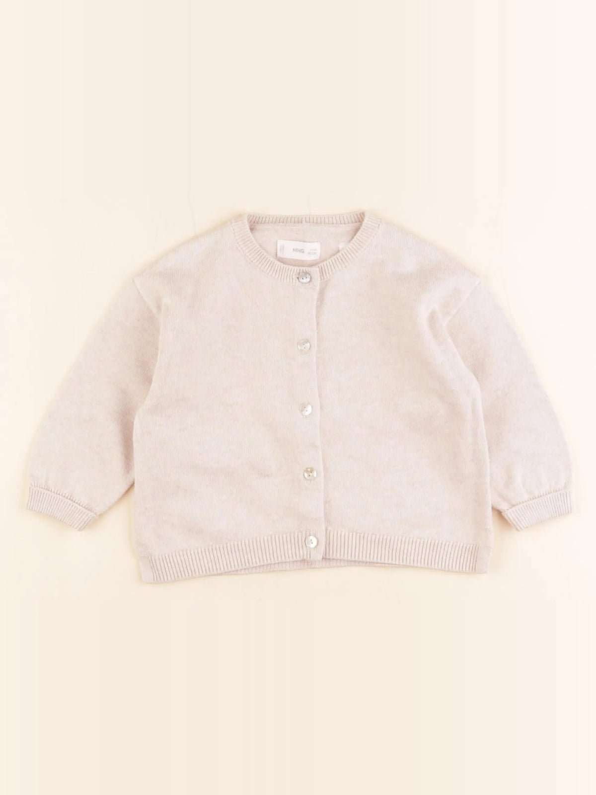 Mango - gilet beige - 9/12 mois