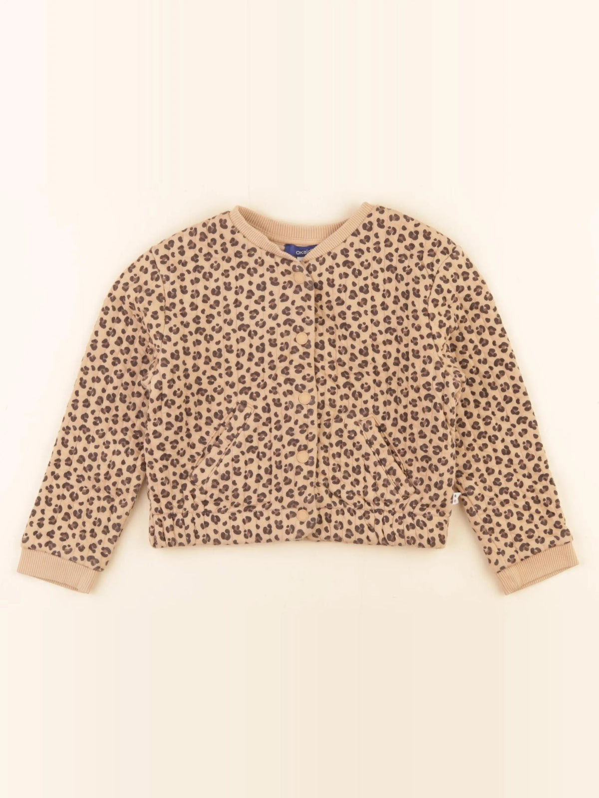 Okaidi - sweat marron, noir - 4 ans