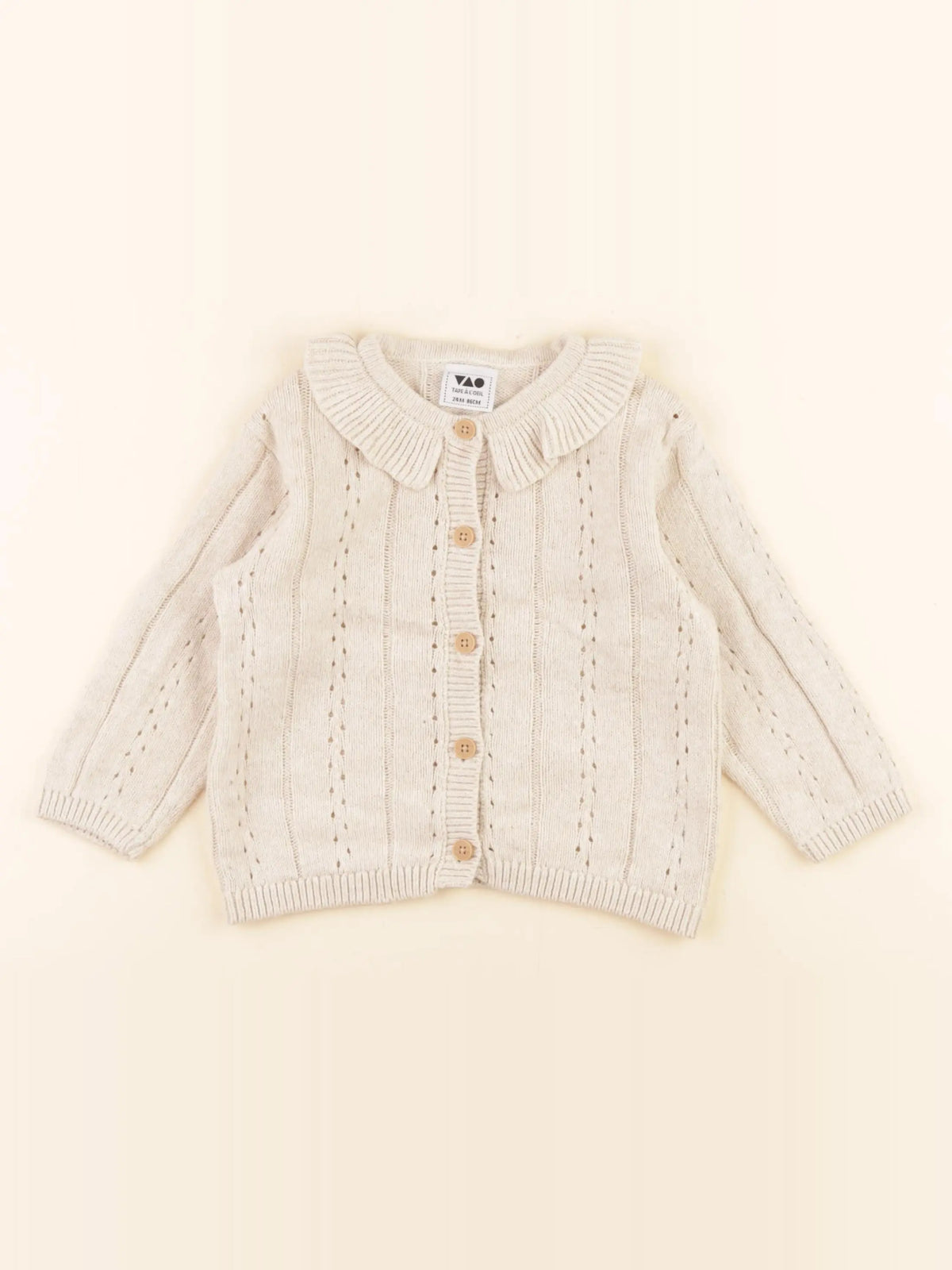 Tape à l'oeil - gilet beige - 24 mois